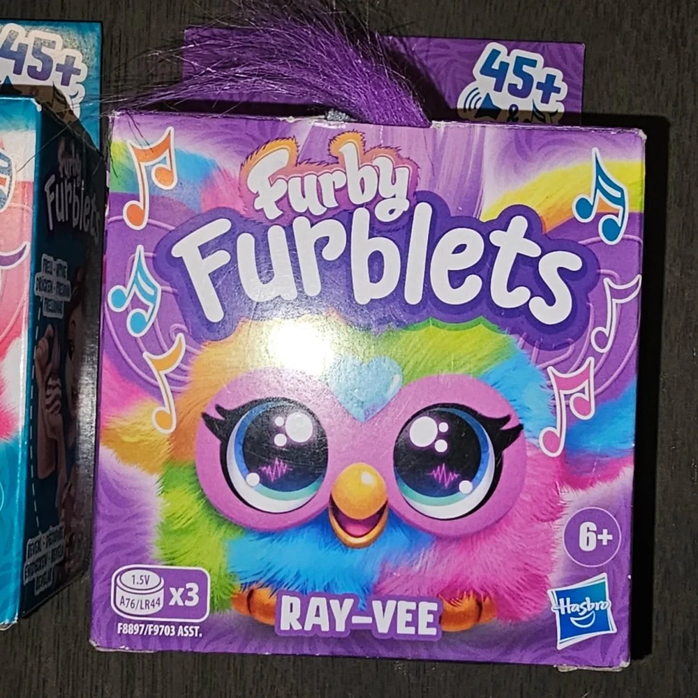 4 Furby Furblets: Groo-Vee, Bub-Lee, Ray-Vee, Bam-Boo